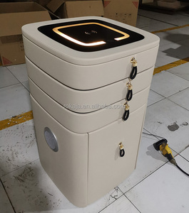 Hot Selling Smart Swivel Dresser Table With <strong>Mirror</strong> Stool Drawer Luxury Led Lights Music Wireless Charging Vanity Table <strong>Bedside</strong> - Product Image 2