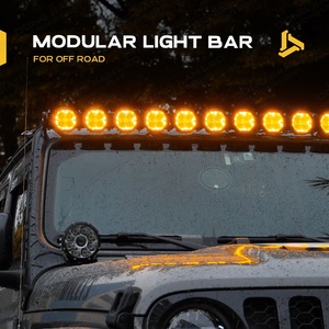 Barra de Luz LED RGB Estroboscópica Curva Modular Enlazable de 12V para Techo de 40/42/48/50/52/54 Pulgadas para Toyota Land Cruiser Barra de Luz de Uso Rudo <span class=keywords><strong>4X4</strong></span> - Product Image 2