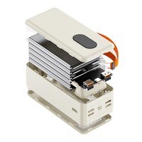 Nouvelle batterie externe portable à charge ultra-rapide 22,5 W avec affichage numérique, grande capacité 50000 mAh, pour diffusion en direct, micro USB Type-C, en plastique
