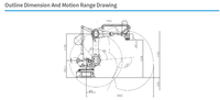 Robot Manipulator Penanganan Material Industri Lengan Robot 6 Axis Kit Lengan Robot Peralatan Las Lainnya