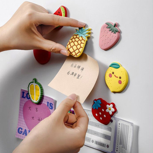 Imanes de nevera con forma de frutas de dibujos animados, juguetes magnéticos para niños pequeños, PVC 3D, impermeables y ecológicos para refrigerador y pizarra blanca - Product Image 2