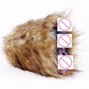 Godet de masturbation en silicone liquide à double orifice pour hommes, avec texture poils de chien et sensation douce - Product Image 4