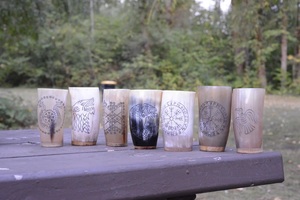 Taza Ecológica de Cuerno Natural Hecha a Mano para Cerveza, Whisky, Café, Té, Vajilla Rústica Disponible a Buen Precio - Product Image 2