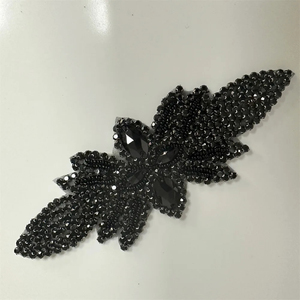 Apliques de diamantes de imitación de plata AB, parches de flores para planchar/coser, accesorios de vestido de novia para decoración de ropa - Product Image 5