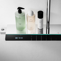 SANIPRO Intelligent Affichage Numérique Salle De Bains Système De Douche En Laiton Pluie Baignoire Robinet Robinet Smart LED Piano Bouton Ensemble De Douche