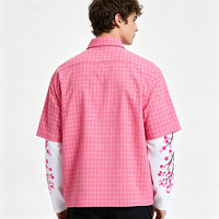 Chemises polo en coton personnalisées avec logo, pour hommes, coupe ajustée, style Chief Keef, kit sportif, tricotées, manches longues, sublimation, pour hommes