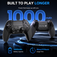Control Inalámbrico con Efecto Hall para PS5 y PC, Gamepad BT con Batería de 1000mAh, Botones Traseros Programables, Función Turbo Macro