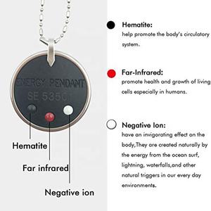 Colgante de Energía Escalar con Protección Contra la Radiación EMF, Colgante de Energía de Iones Negativos de Lava Volcánica con Cadena Ajustable - Product Image 4