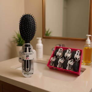 Set di 12 Pettini con Scatola Rosa ed Etichetta - Product Image 2