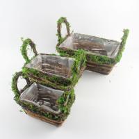 Pot de fleur en rotin nordique simple personnalisé plateau de jardinière de bureau minimaliste suspendu application extérieure forme de tasse décorative