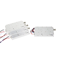 Bloqueur anti-drone GaN 50W 2100-2300MHz pour systèmes UAV FPV, brouilleur RF sans fil avec alimentation 28V pour la sécurité des grands événements