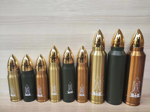 Hot Selling Eco Friendly Product Double Wall Custom logo Bullet Shaped Stainless Steel Vacuum <b>Thermos</b> Water <b>Bottle</b> - Product Image 2