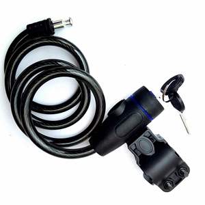 Candado de Cadena de Cable de Acero Universal y Duradero, Antirrobo para Motocicleta, con 2 Llaves, Accesorios de Seguridad para Bicicleta - Product Image 4
