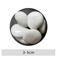 Galets naturels blancs de qualité supérieure Hamari 10-50 mm, fabricants de galets, sols en galets, intérieur et extérieur pour la décoration