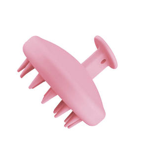 Brosse de massage en silicone écologique pour le cuir chevelu, type de peigne à poux avec poignée en plastique pour un usage domestique - Product Image 3