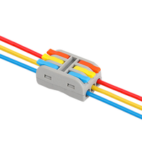 Connecteur de câble miniature PCT-2-2M/2-3M, bornier à levier réutilisable, connecteur à raccordement rapide 32A 250V pour fils rigides et toronnés