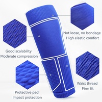 LINGTU LT609 Chaussettes de football personnalisées tendance, manchon de compression pour mollet, chaussettes de football sans pied