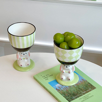 Oster-Hasen-Kelch Niedliche Tier-Keramik Eiscreme-Schale 3D Dessert-Becher