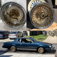 Nuevas Llantas Clásicas Retro de 13, 14, 15 y 16 Pulgadas, Llantas de Alambre, Llantas de 13x7 con Radios, Llantas Cromadas 5x114.3, Llantas de Alambre Doradas, Llantas con Radios