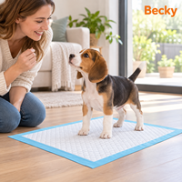 Vente en gros usine de tapis d'apprentissage jetables écologiques bleus pour chiens et chats, anti-fuites, pour la propreté des chiots