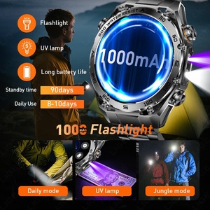 LIGE BWAK105 (2 Cinturini) Smartwatch con 8 Giorni di Autonomia per Uomo, Risposta e Effettuazione Chiamate, Frequenza Cardiaca, SpO2, Torcia, Compatibile con Android e iOS - Product Image 3
