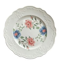 Assiette en céramique gaufrée rose rouge style rétro français, assiette à dessert vintage pour le thé de l'après-midi, vaisselle de table occidentale pour la maison