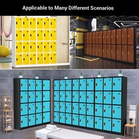 Casier à 12 portes pour salles de sport et bureaux – Armoires de rangement métalliques modernes, verrouillables, trois couleurs, pour usage commercial