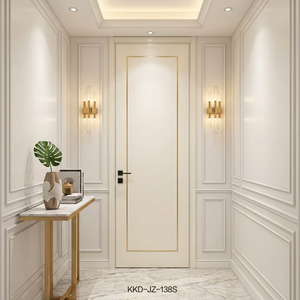 Portes intérieures pré-montées en bois <span class=keywords><strong>laqué</strong></span>, élégantes et minimalistes, pour chambres et appartements, installation facile et insonorisées - Product Image 2