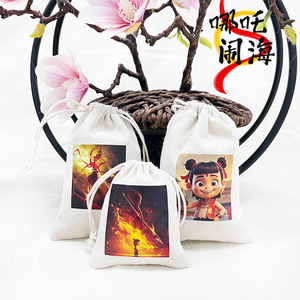 Bán buôn <span class=keywords><strong>2025</strong></span> New biểu tượng tùy chỉnh 13*18cm Pouch Túi cotton muslin đồ trang sức dây kéo túi - Product Image 4