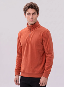 2026 Men's 1/4 <strong>Quarter</strong> <strong>Zip</strong> Fleece Pullover Sweatshirt, Casual Stand Collar Half <strong>Zip</strong> Fleece <strong>Jumper</strong> for Autumn Winter Available - Product Image 2