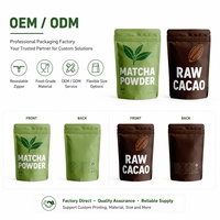 Sachets Doypack PLA personnalisés compostables et biodégradables avec fermeture éclair pour chips et aliments pour bébés
