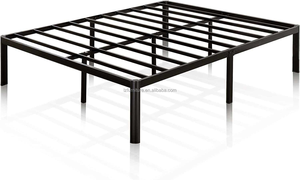 Modern <b>Double</b> King <b>Bed</b> Frame in Easy Assembly Home Furniture with <b>Storage</b> for Bedroom Apartment Hotel School Metal Material - Product Image 4
