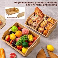 Organisateur de stockage d'aliments secs légumes en bambou pour étagère ou placard cuisine garde-manger organisateur poubelle boîte pour oignons pommes de terre fruits pain