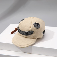 Trendi keren liontin ransel modis portabel topi dompet koin tas Headphone lucu topi bisbol Hip-pop Earbud gantungan kunci