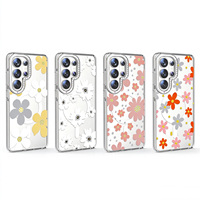Casing Ponsel Magnetik Berhias Cincin Berlian, Motif Bunga, Anti Benturan, Akrilik, Mendukung Pengisian Daya Nirkabel, Transparan untuk iPhone 17 18 Pro Max
