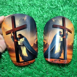 Custom piccolo bianco bianco sublimazione <span class=keywords><strong>parastinchi</strong></span> da calcio <span class=keywords><strong>parastinchi</strong></span> da calcio <span class=keywords><strong>parastinchi</strong></span> Mini <span class=keywords><strong>parastinchi</strong></span> da calcio - Product Image 2