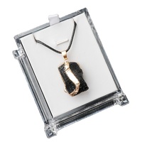 Collier en pierre naturelle de forme irrégulière, pendentif en cuir noir avec cristal de quartz rose et améthyste, cristaux de guérison pour cadeau