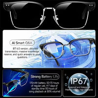 Lunettes Intelligentes W100D : Conversation Vidéo et Vocale IA, Traduction en Temps Réel (164 Langues), Lunettes de Soleil Connectées sans Fil BT