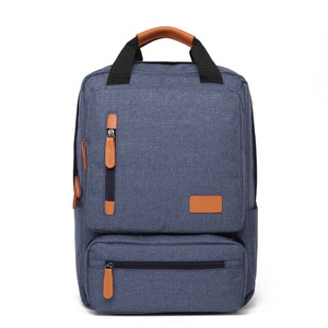 Blue Oxford Backpack 20-37L Waterproof Zipper Closure Unisex Fashion Daily Use Big Capacity Soft Handle Arcuate Shoulder - Product Image 2