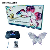 Momovalley Papillon Volant Télécommandé LED Rechargeable RC Bionic Ornithopter Haute Performance pour Ambiance d'Événement