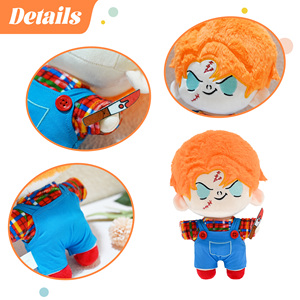 Designer Original 20cm Collectible <strong>Halloween</strong> Scar Boy Plush Figure <strong>Doll</strong> Cute Soft Stuffed Dress up <strong>Doll</strong> with Gift Box - Product Image 4