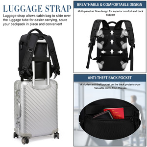 Mochila <span class=keywords><strong>de</strong></span> Viaje Tamaño <span class=keywords><strong>Cabina</strong></span> <span class=keywords><strong>de</strong></span> la UE, Resistente al Agua, Bolsa <span class=keywords><strong>de</strong></span> Negocios <span class=keywords><strong>de</strong></span> Mano, Ajuste Personalizado para las Últimas Reglas <span class=keywords><strong>de</strong></span> las Aerolíneas Europeas - Product Image 4