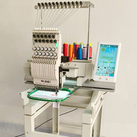 Machine à broder industrielle à tête unique, grande surface 1200*500mm, 1200 tr/min pour imprimerie