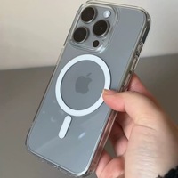 Casing ponsel untuk iphone 16 17 15 14 13 12Pro Max, casing ponsel transparan kualitas tinggi dengan warna kuning, casing ponsel bening kualitas tinggi