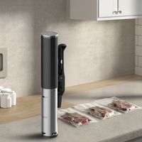 Mesin Sous Vide Elektrik Portabel CE dari Baja Tahan Karat dengan Timer Digital, Tahan Lama, Termasuk Panci Luar Vakum untuk Rumah Tangga, Kapasitas 4-15L