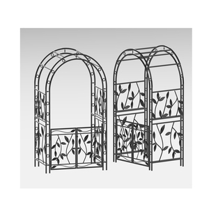 Fer forgé arqué Patio fleur support escalade <span class=keywords><strong>tonnelle</strong></span> européenne fer pied tringle à <span class=keywords><strong>rideau</strong></span> jardin mariage métal toile de fond arches - Product Image 3