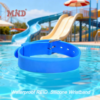 Pulsera Inteligente de Silicona con Etiqueta NFC MIFARE Ultralight C de 13.56Mhz para Pagos en Parques Acuáticos