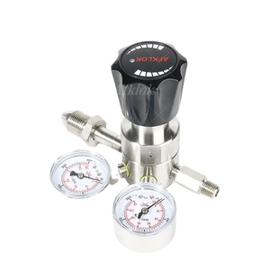 Régulateurs à haut débit et à haute pression à deux étages SS316L 1/4 NPT Entrée 6000/4500PSI Régulateur d'oxygène <span class=keywords><strong>CO2</strong></span> Azote pour laboratoire médical - Product Image 1