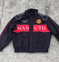 Blouson Aviateur Homme Personnalisé avec Logo Brodé, Coupe-Vent, Rembourré et Isolé, pour Moto et Course