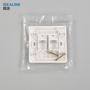 <span class=keywords><strong>Rete</strong></span> di comunicazione RJ45 Presa A Muro Face Plate 2 Porta Doppia Faccia Piastra - Product Image 5